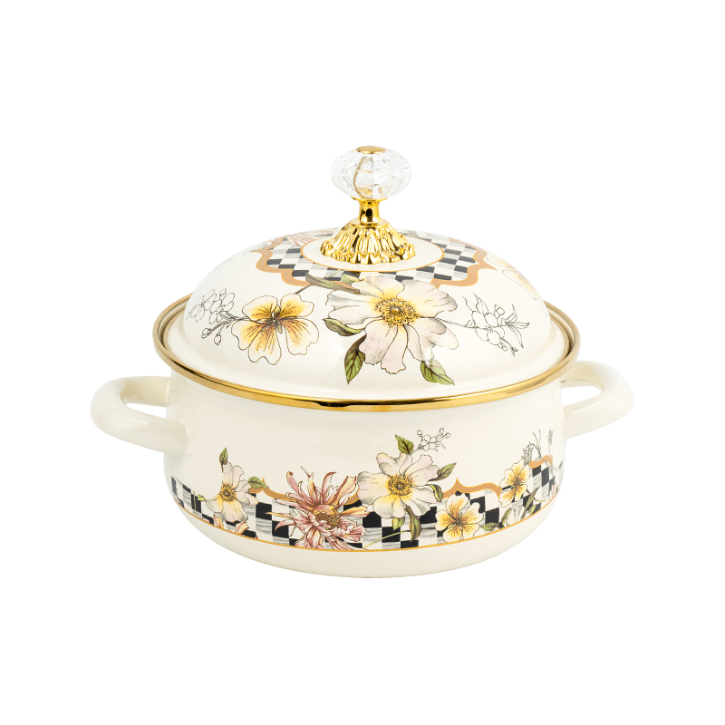 807d kaksoiskahvan emali -sähkimäinen potti