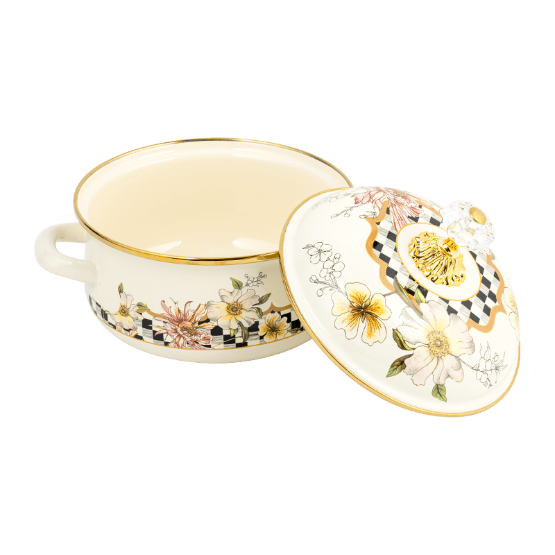 807d kaksoiskahvan emali -sähkimäinen potti